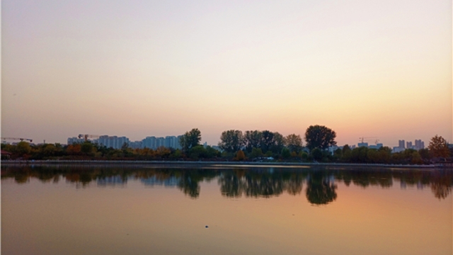 蘆花白，秋水寒